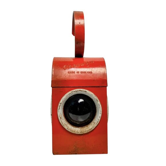 Vintage Chalwyn Road Railway Lantern Paraffin w/Burner Made in England - Picture 1 of 9